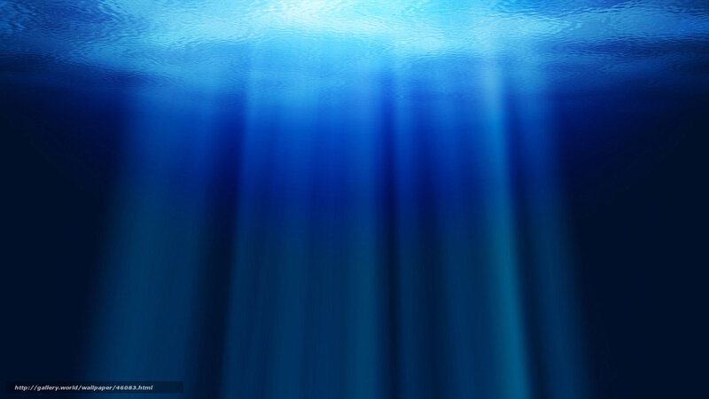 Sunlight Beams Underwater — Blue, Serene, Digital Art
