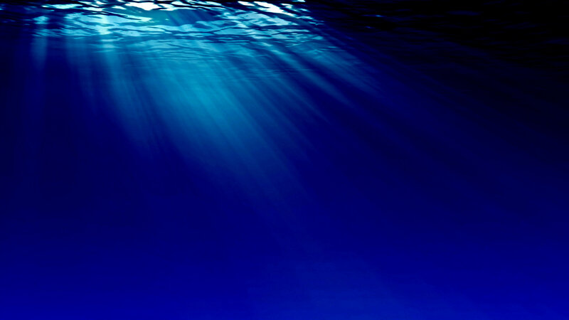 Sunlight Beams Underwater — Blue, Serene, Photograph, Water