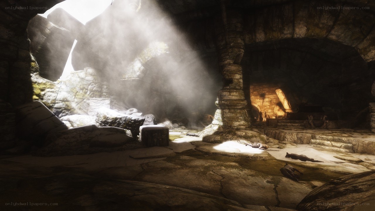Sunlight in a cave