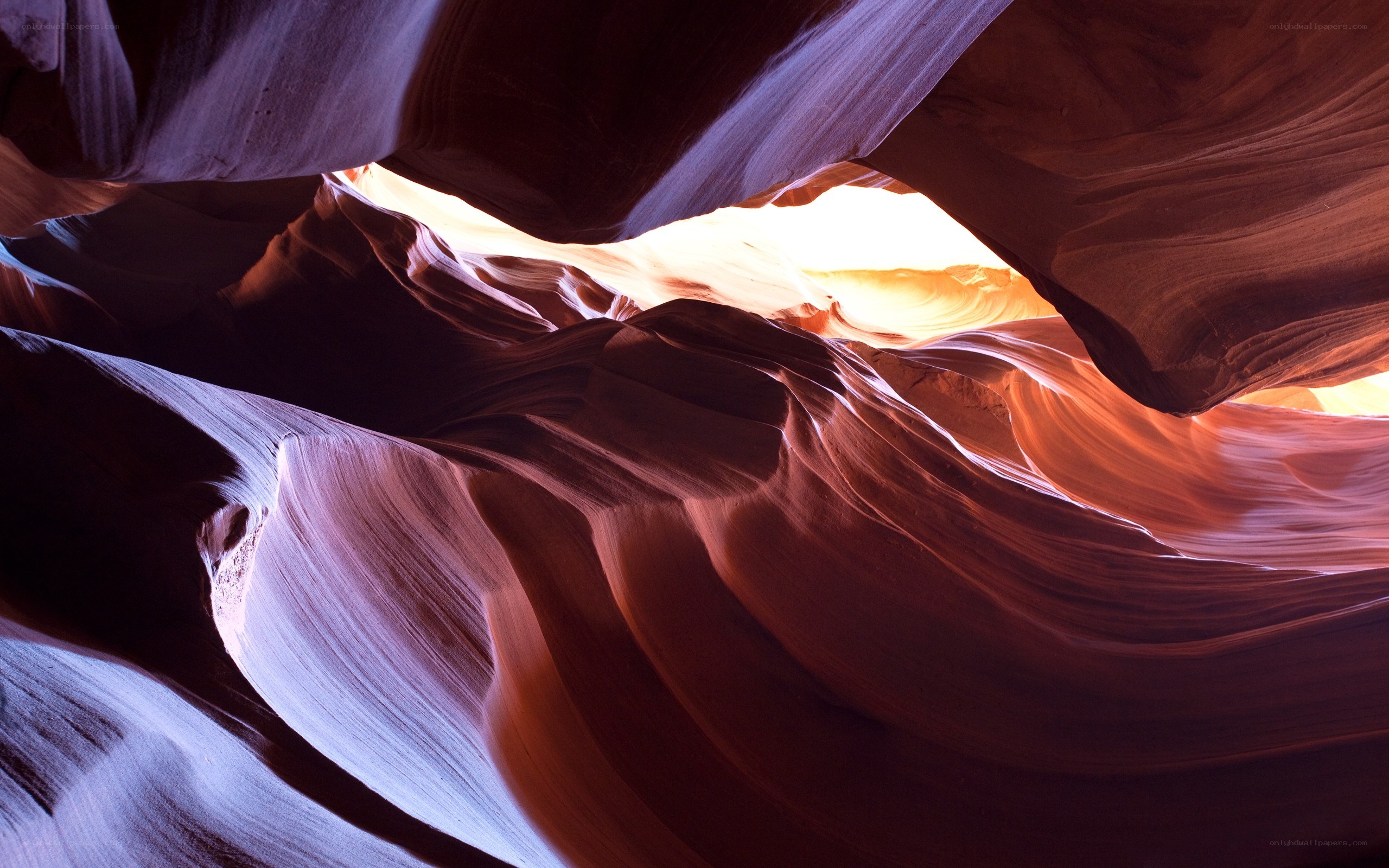 Sunlight in a sandstone canyon