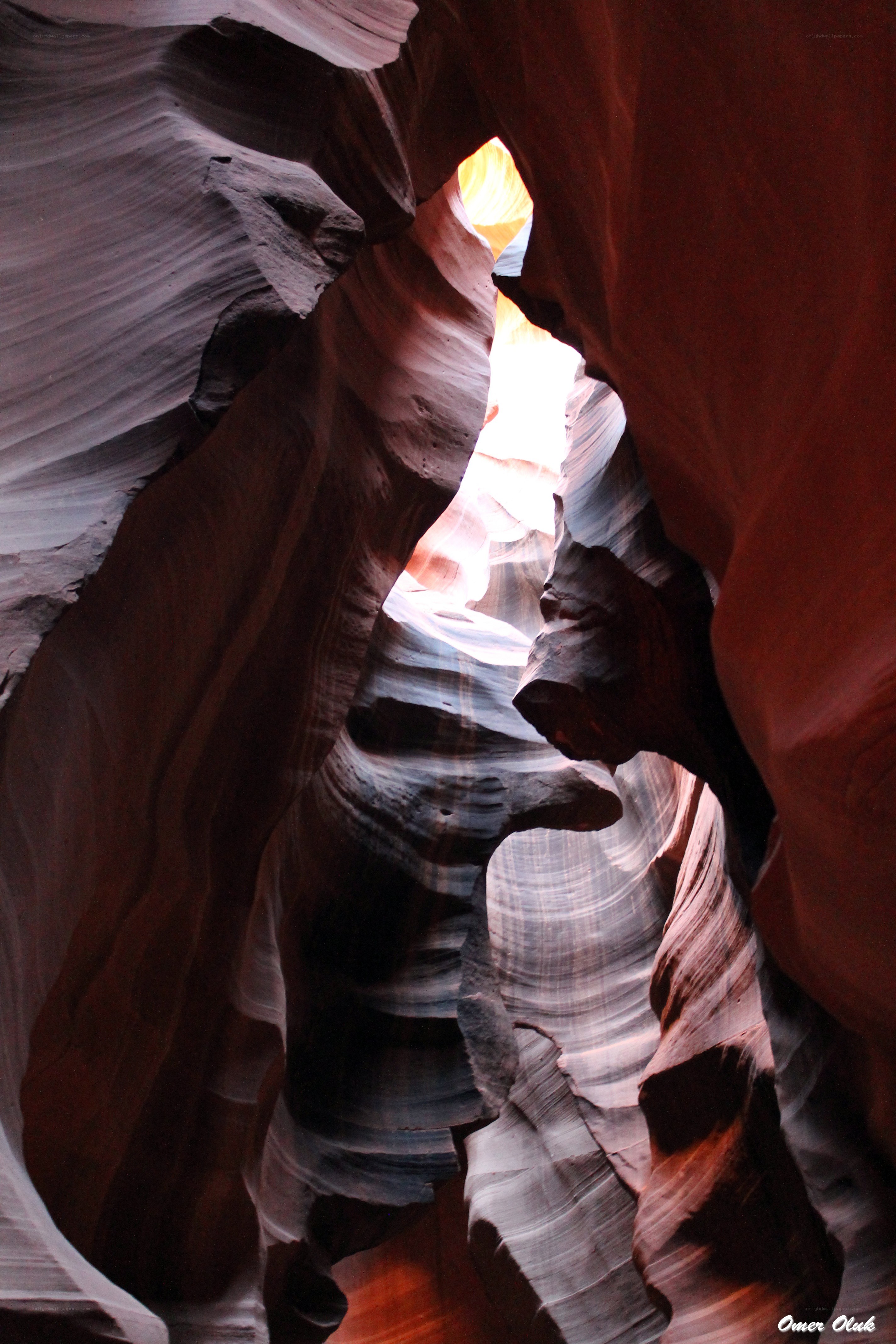 Sunlight in a sandstone canyon
