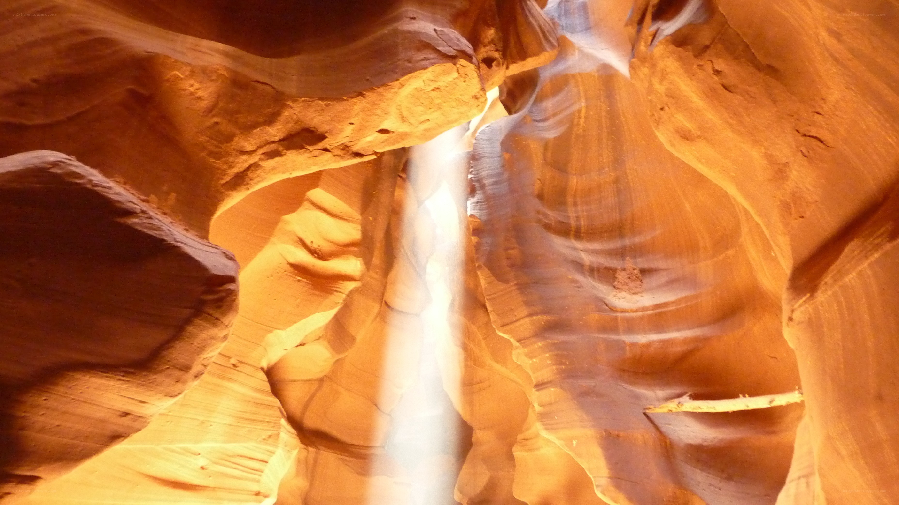 Sunlight in a sandstone canyon