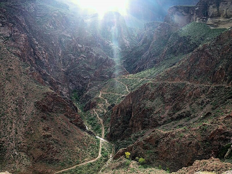 Sunlight in Canyon — Brown