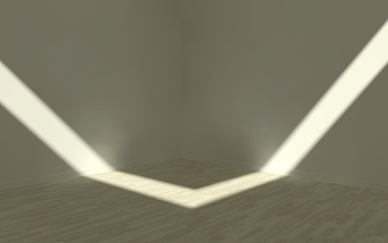 sunlight in empty room
