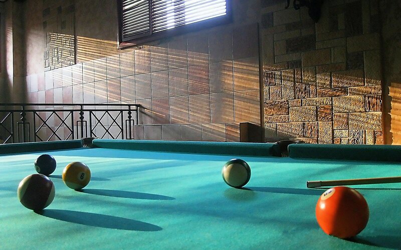 Sunlight on a pool table