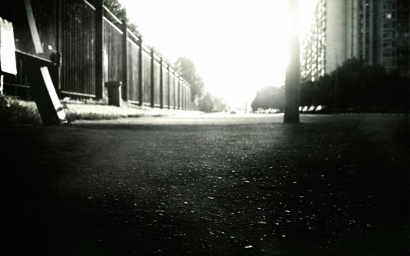 Sunlight on a quiet street