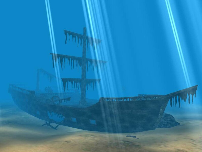 sunlight on a shipwreck