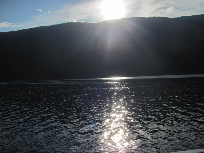 Sunlight on Lake Water — Blue