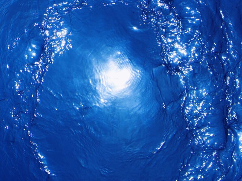 Sunlight on rippling water