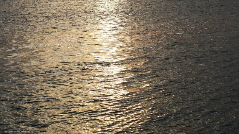 Sunlight on Rippling Water — Gold