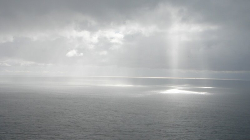 Sunlight on the ocean surface