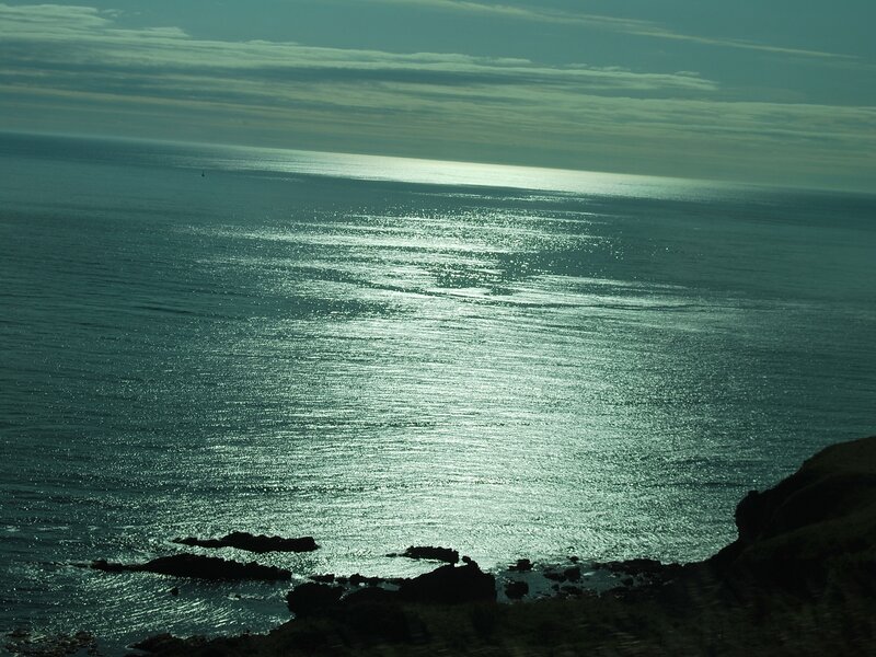 Sunlight on the ocean surface