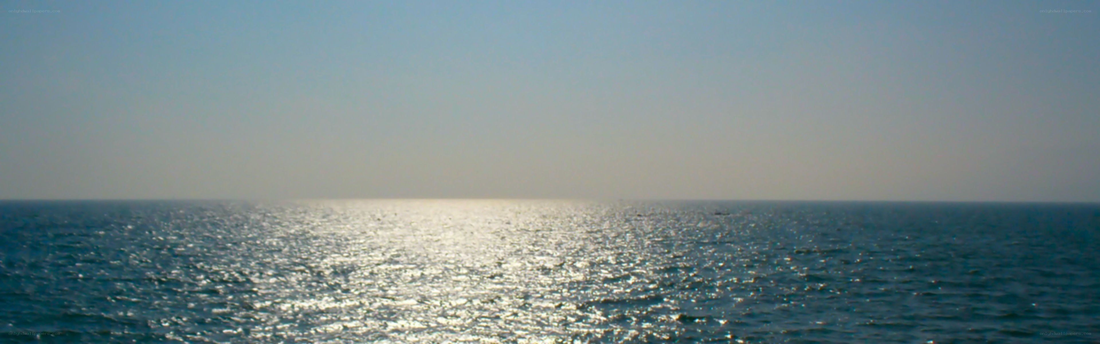 Sunlight on the open sea