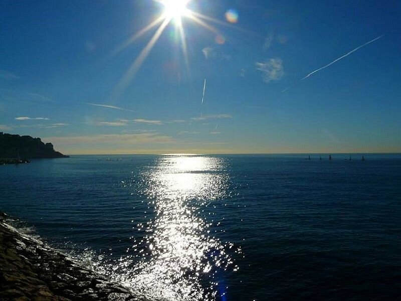 Sunlight on the sea