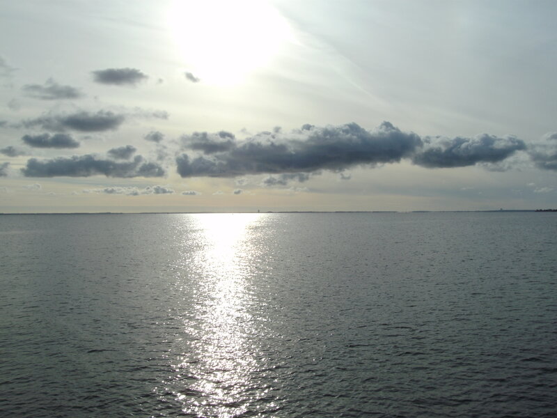 Sunlight on Water — Gray, Calm