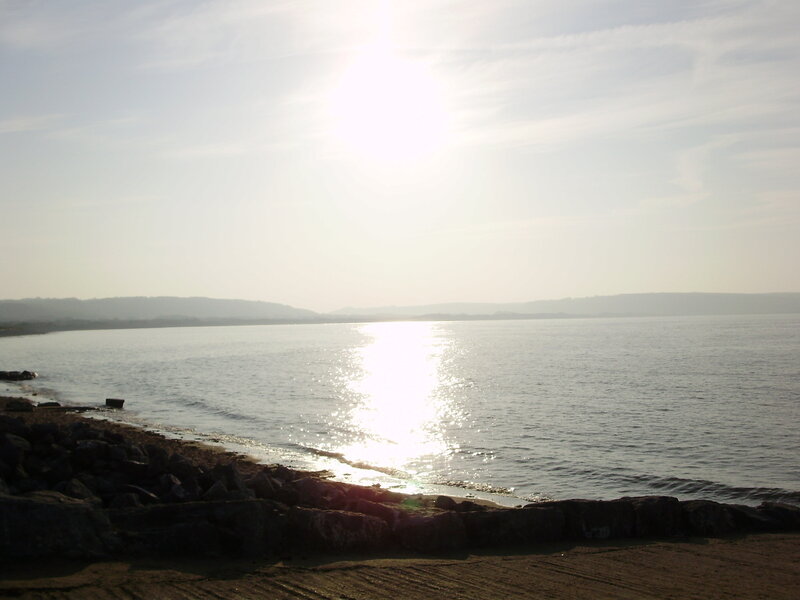 Sunlight on Water Surface — Blue, Calm