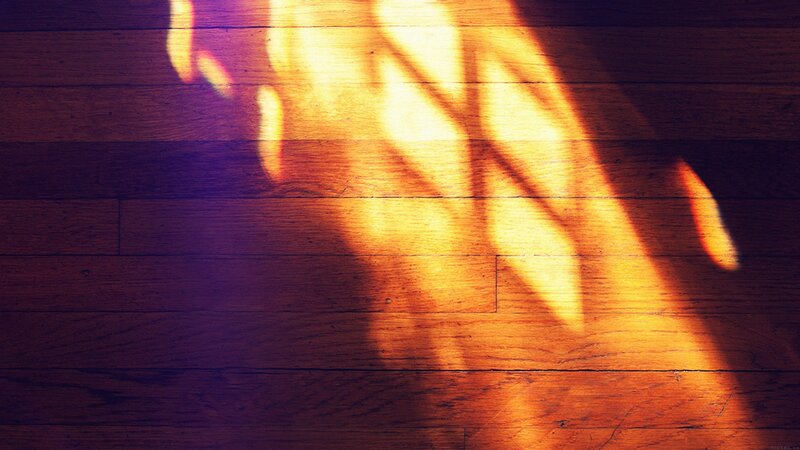 Sunlight on Wooden Floor — Brown, Dramatic