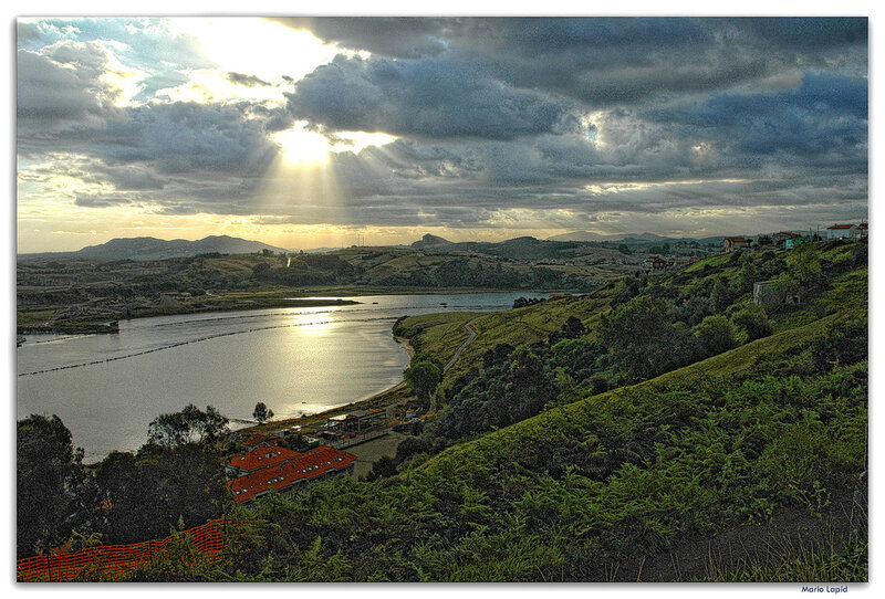 Sunlight over River Valley