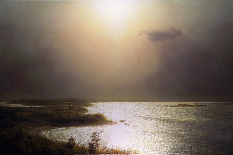 Sunlight over Water — Yellow, Dramatic