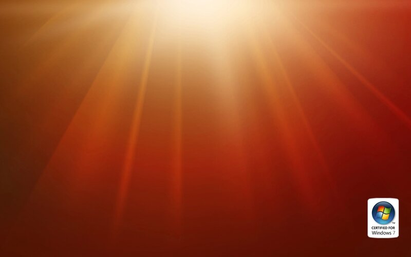 Sunlight Rays on Red Background