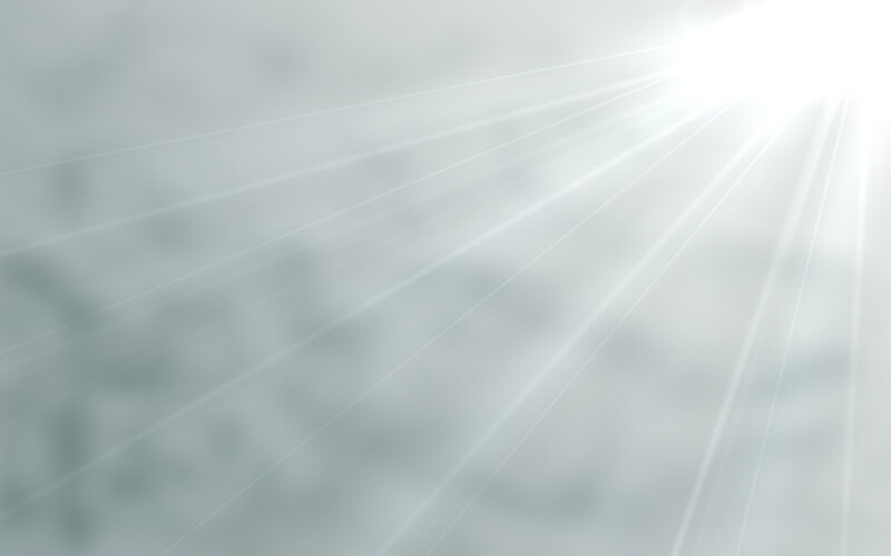 sunlight rays through clouds
