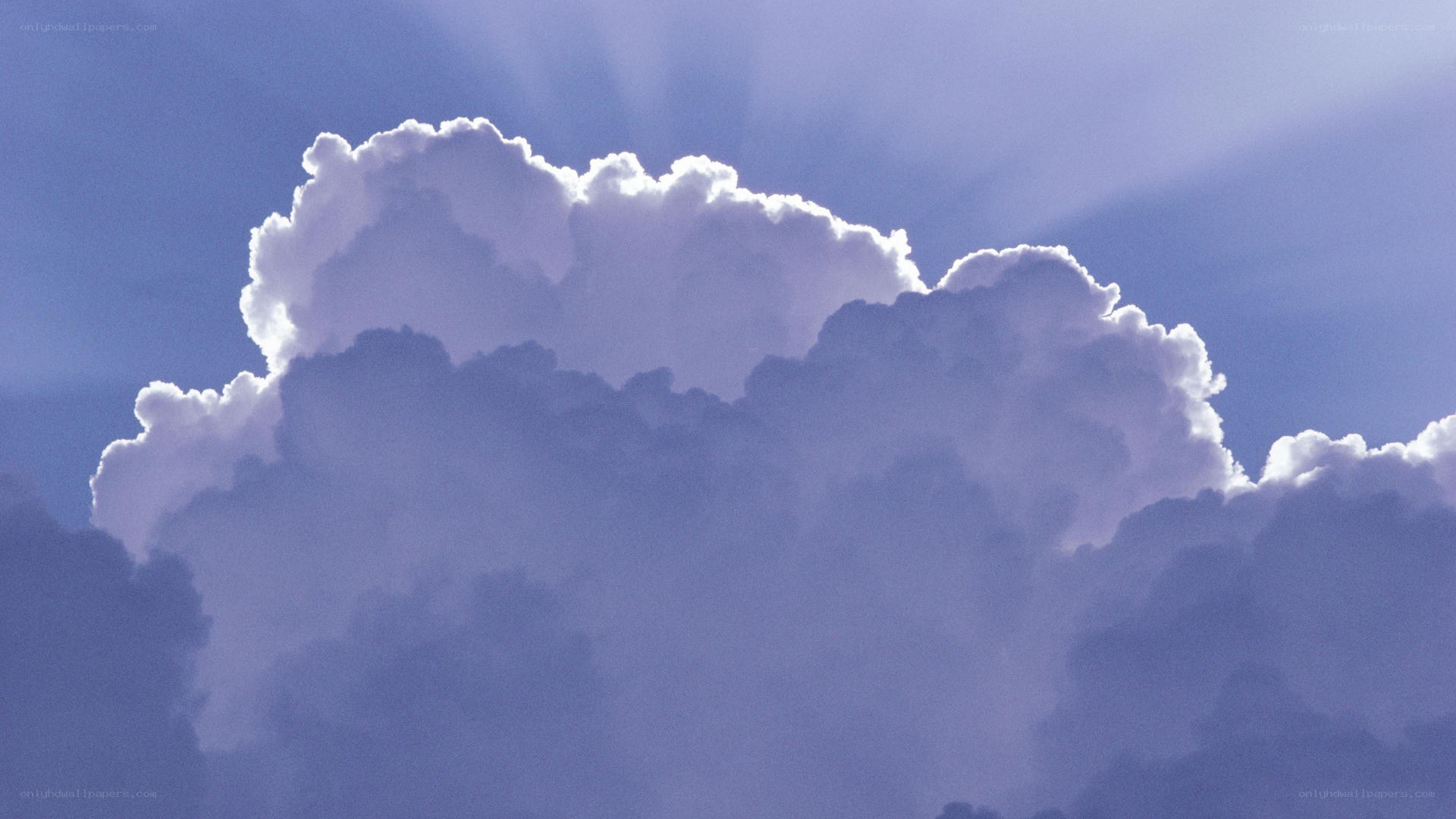 Sunlight through a cumulus cloud