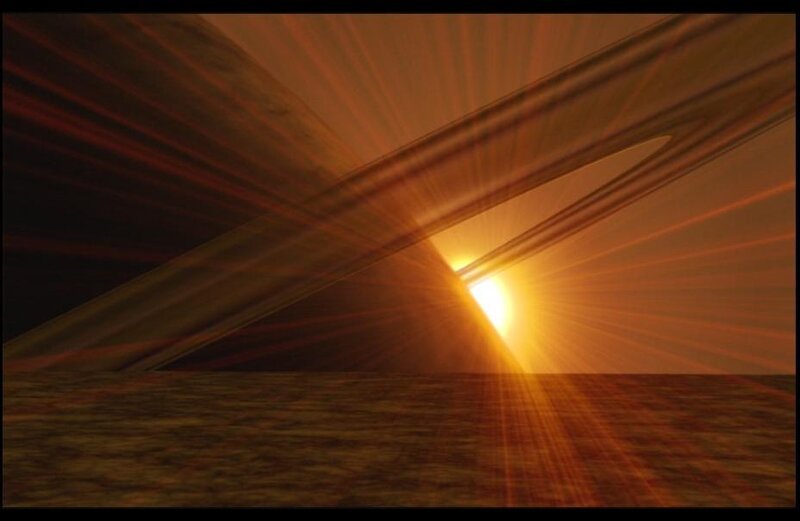 Sunlight through abstract structure