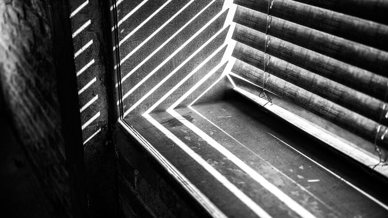 Sunlight Through Blinds — Black