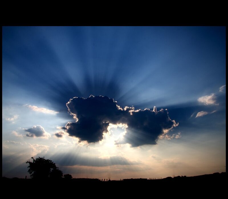 Sunlight Through Cloud — Blue