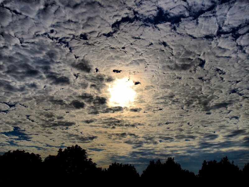 Sunlight through cloud cover