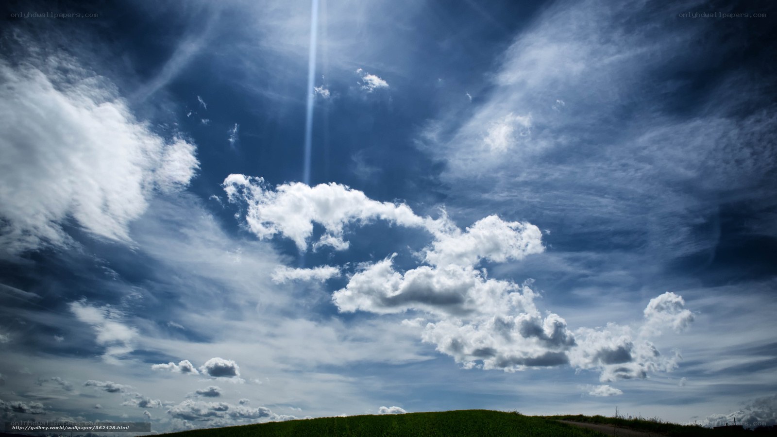 Sunlight through clouds