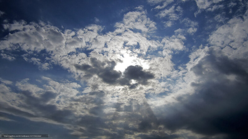 Sunlight through clouds