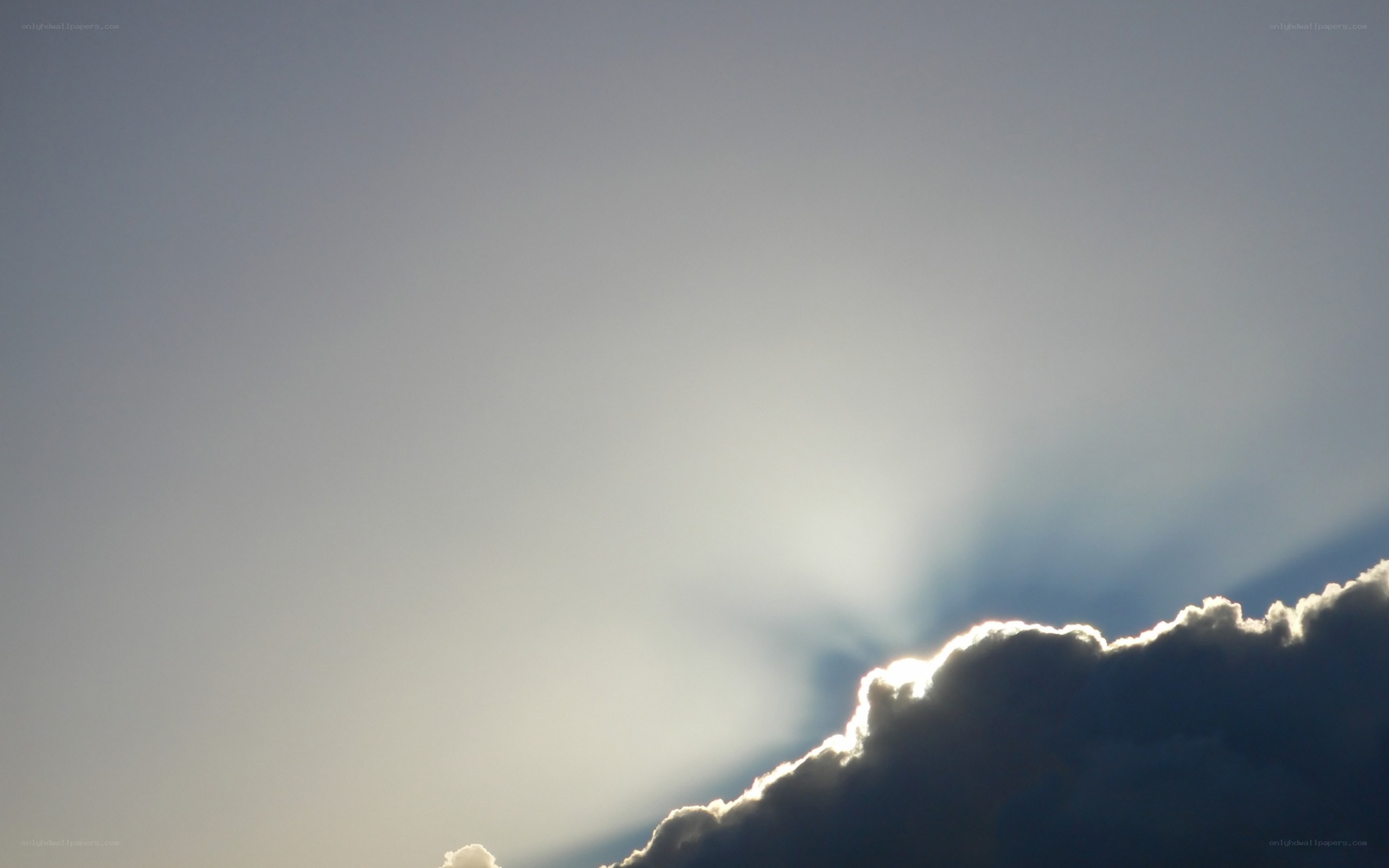 Sunlight through clouds