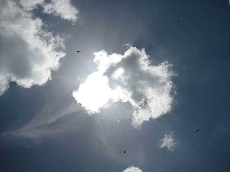 Sunlight through clouds