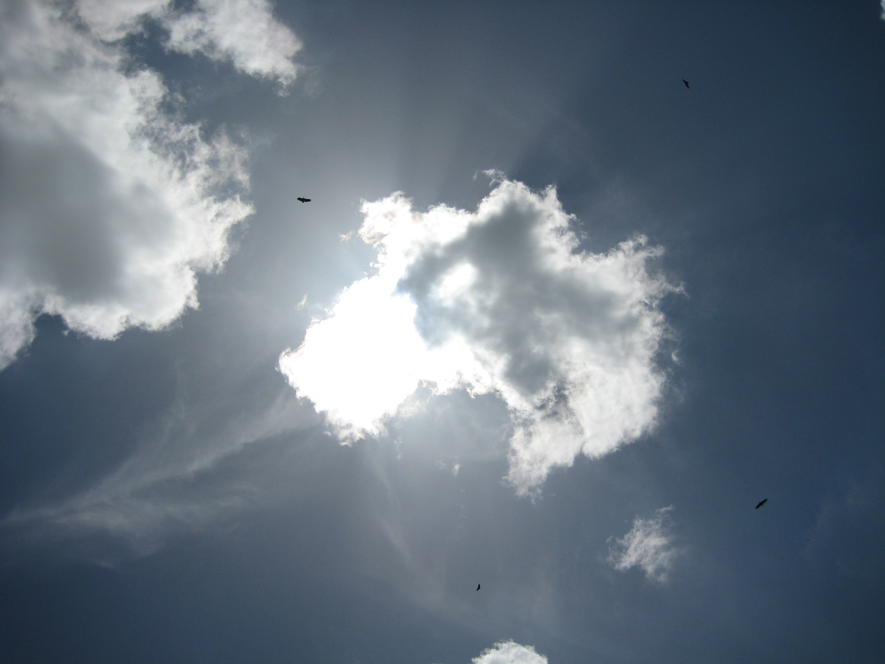 Sunlight through clouds