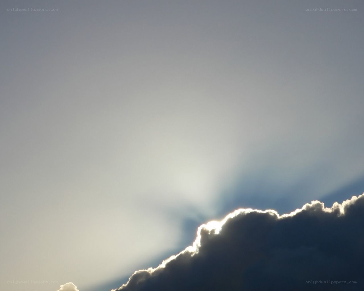sunlight through clouds
