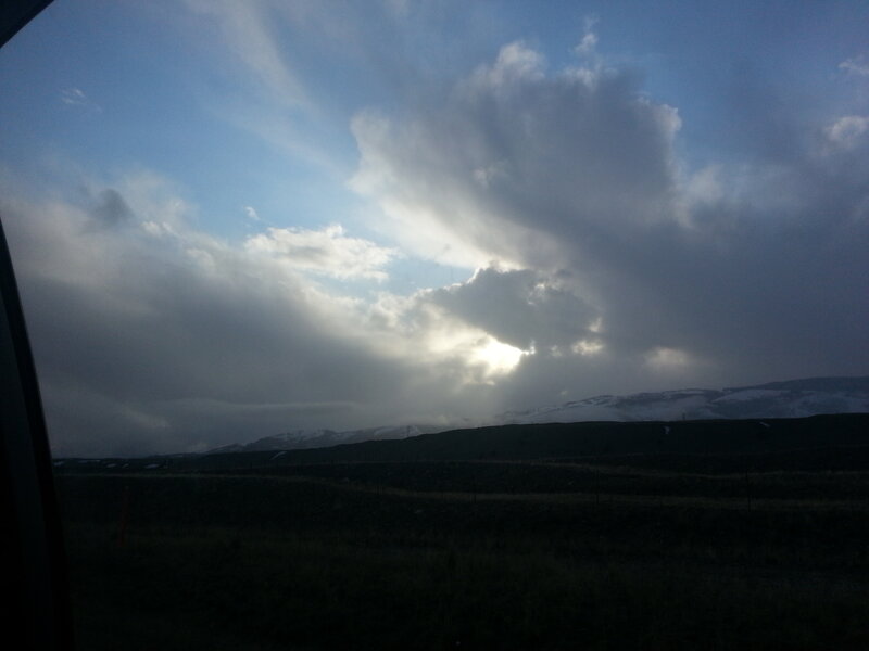 Sunlight Through Clouds — Blue, Dramatic, Afternoon, Photograph, Mountains