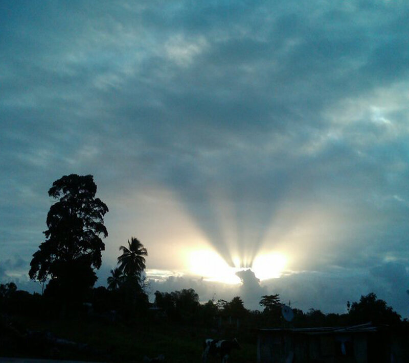 Sunlight Through Clouds — Blue, Dramatic, Sunrise