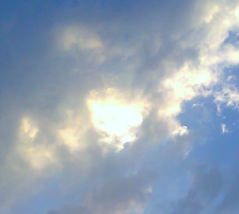 Sunlight Through Clouds — Blue, Serene, Afternoon, Photograph, Sky