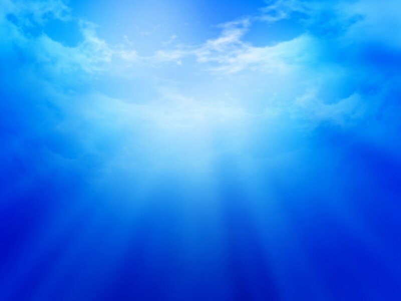 Sunlight Through Clouds — Blue, Serene, Morning