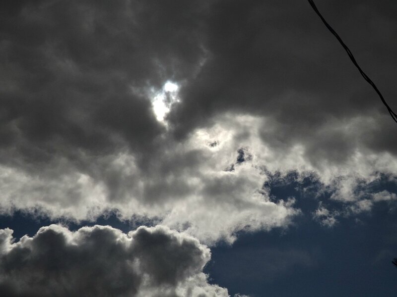 Sunlight Through Clouds — Gray, Dramatic, Afternoon, Photograph, Sky