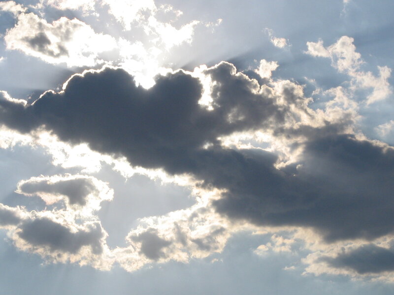 Sunlight Through Clouds — Gray, Dramatic, Afternoon