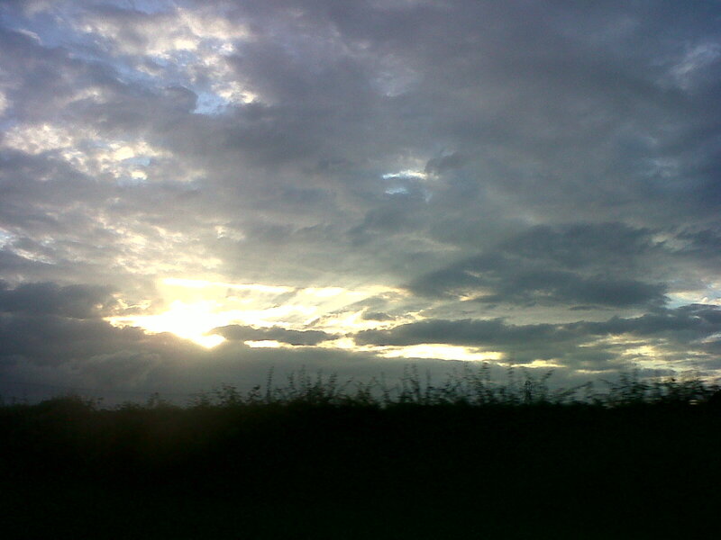 Sunlight Through Clouds — Gray, Dramatic, Sunrise