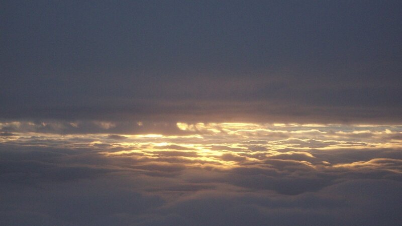 Sunlight Through Clouds — Gray, Serene