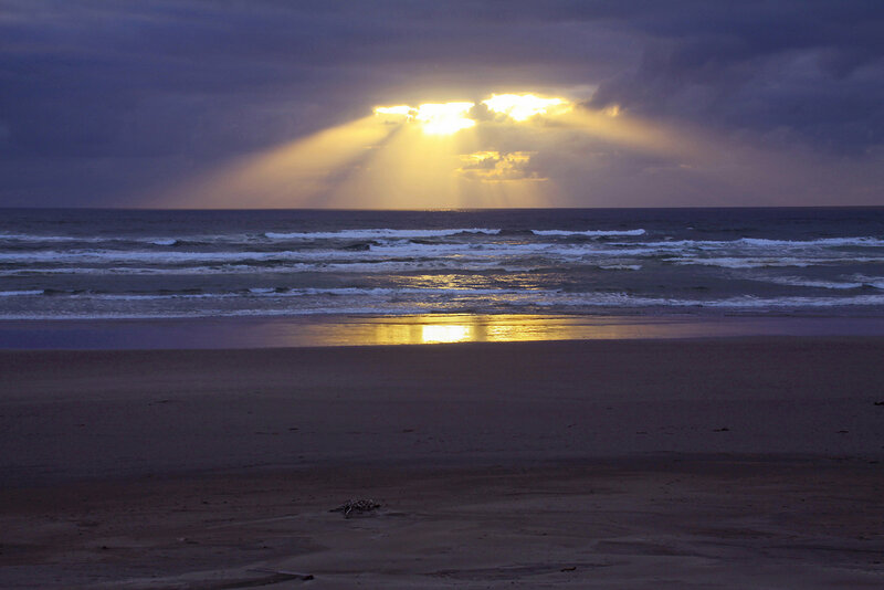 Sunlight Through Clouds — Purple
