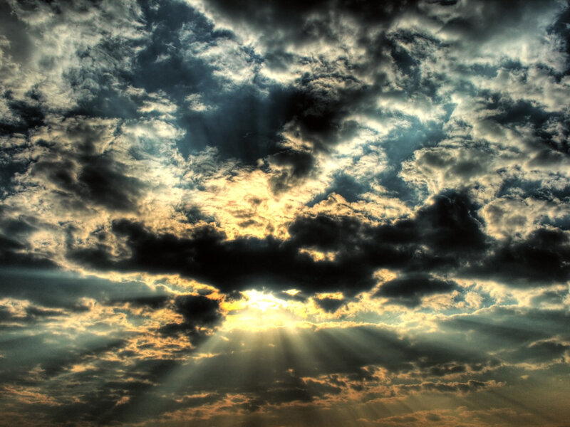 Sunlight Through Clouds — Rays