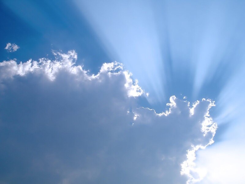 Sunlight Through Clouds — Serene