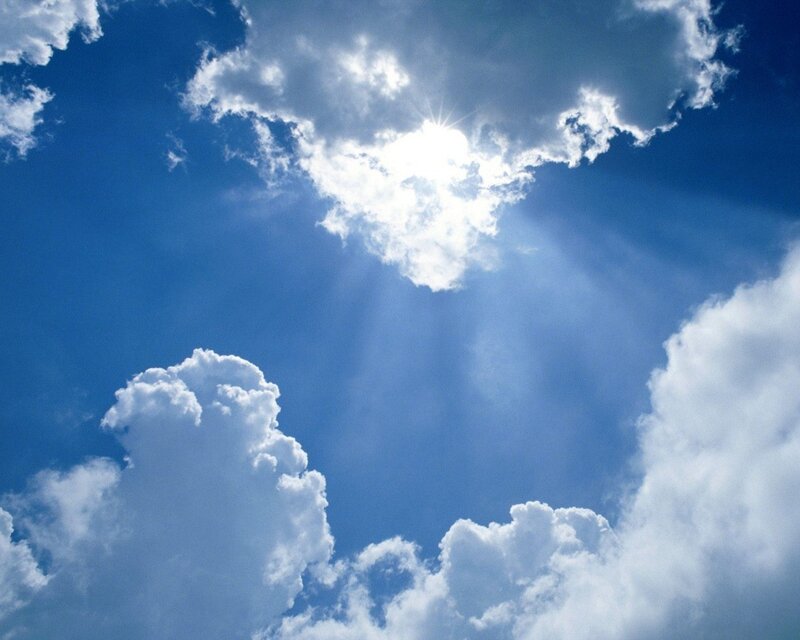Sunlight Through Clouds — Sun