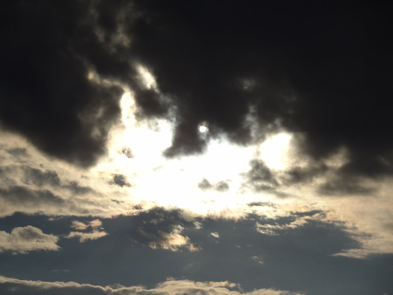 Sunlight Through Clouds — White, Dramatic, Sunset