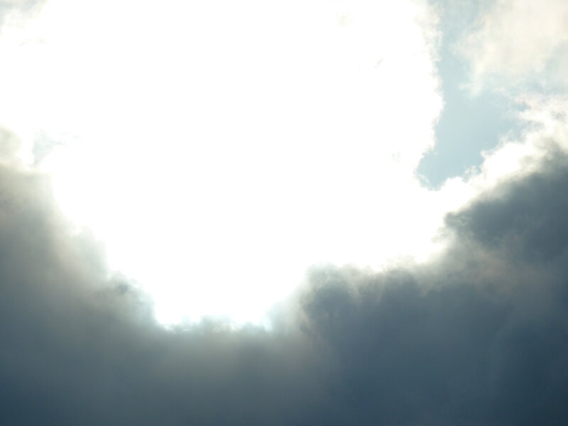 Sunlight Through Clouds — White